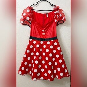 Disney Minnie Mouse Licensed Costume Dress Women’s Size